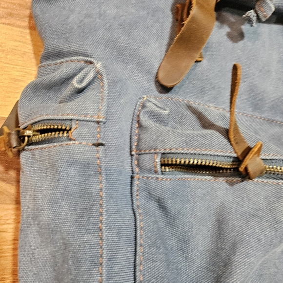 AUGUR STRAUSS & CO JANS CANVAS Straps VTG  BACKPACK Straps - Picture 4 of 9